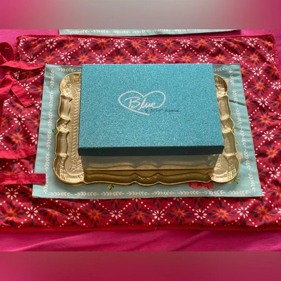 EUC w/box,Blue by Betsey Johnson Elsa Princess pumps,rose gold,ABS crystals, 8 - Picture 3 of 16